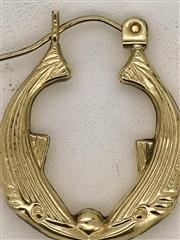 Gold Earrings 14K Yellow Gold 1.3g